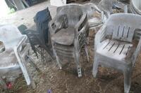 LARGE QTY OF OUTDOOR CHAIRS - 5