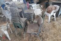 LARGE QTY OF OUTDOOR CHAIRS - 6