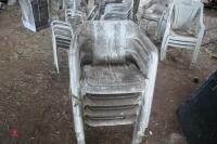 LARGE QTY OF OUTDOOR CHAIRS - 8