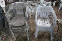 LARGE QTY OF OUTDOOR CHAIRS - 9