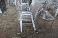 LARGE QTY OF OUTDOOR CHAIRS - 10