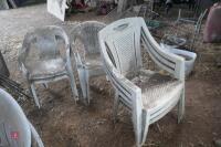 LARGE QTY OF OUTDOOR CHAIRS - 11