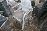 LARGE QTY OF OUTDOOR CHAIRS - 12