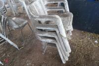 LARGE QTY OF OUTDOOR CHAIRS - 14