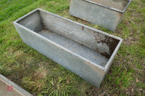 4'X18'' GALVANISED TROUGH (2)