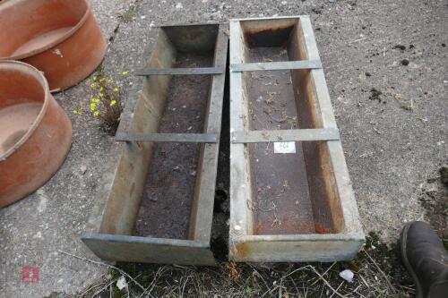 2 X 3' GALVANISED FEED TROUGHS (272)