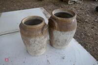 2 STONEWARE JUGS