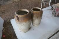 2 STONEWARE JUGS - 2