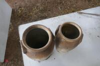 2 STONEWARE JUGS - 4