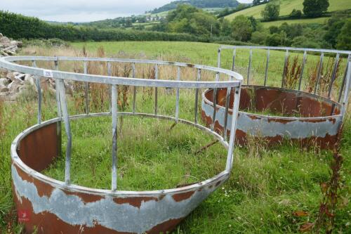 2 CATTLE RING FEEDERS (S/R) (257)