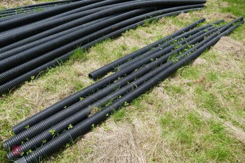 6 MIXED LENGTHS OF 4'' DRAINAGE PIPE