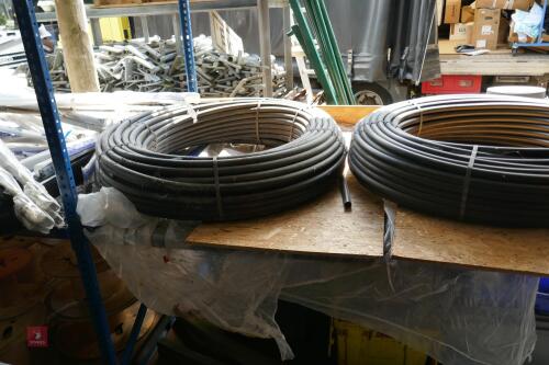 2 NEW ROLLS OF 25MM ALKATHENE PIPE