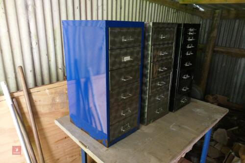 3 STORAGE CABINETS