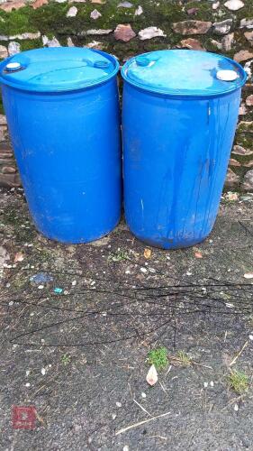 2 X 205 LITRE DRUMS