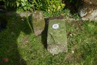 GRANITE STADDLE STONE BASE AND BLOCK