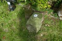 GRANITE STADDLE STONE BASE AND BLOCK - 2