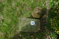 GRANITE STADDLE STONE BASE AND BLOCK - 4