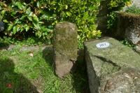 GRANITE STADDLE STONE BASE AND BLOCK - 5