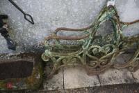 CAST IRON BENCH ENDS - 8