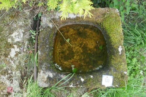 SQUARE GRANITE TROUGH/PLANTER