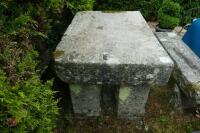 LARGE GRANITE TABLE AND BENCHES - 12