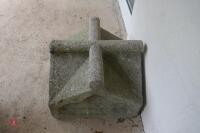 2 X GRANITE PILLAR TOPS - 8