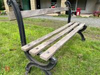 ORNATE GARDEN BENCH - 3