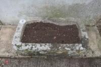 RECTANGULAR GRANITE TROUGH/PLANTER