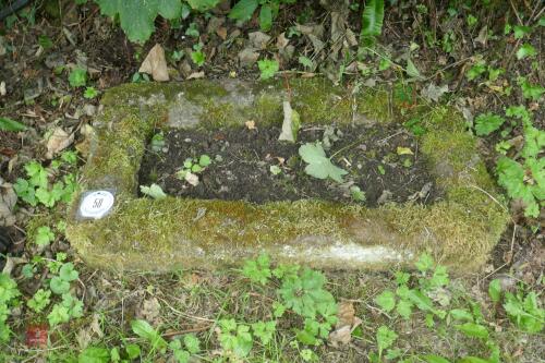 OBLONG GRANITE TROUGH/PLANTER