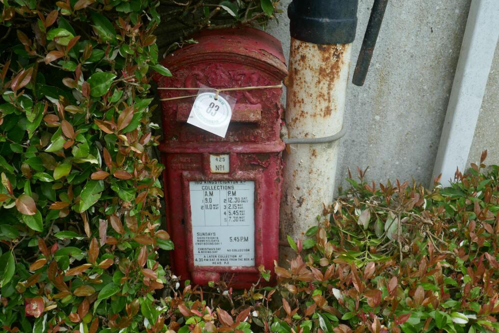 ROYAL MAIL 'WAGON TOP' GR POST BOX