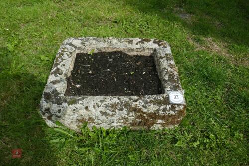 RECTANGULAR GRANITE TROUGH/PLANTER