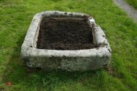 LARGE SQUARE GRANITE TROUGH/PLANTER - 2