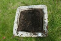 LARGE SQUARE GRANITE TROUGH/PLANTER - 9