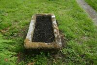 OBLONG GRANITE TROUGH/PLANTER - 5