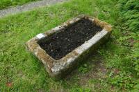 OBLONG GRANITE TROUGH/PLANTER - 7