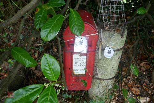 ROYAL MAIL GR PILLAR POST BOX