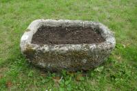 OBLONG GRANITE TROUGH/PLANTER - 2