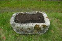 OBLONG GRANITE TROUGH/PLANTER - 4