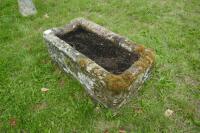 OBLONG GRANITE TROUGH/PLANTER - 3