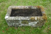 OBLONG GRANITE TROUGH/PLANTER - 5