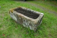 OBLONG GRANITE TROUGH/PLANTER - 6