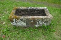 OBLONG GRANITE TROUGH/PLANTER - 7