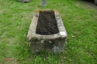 OBLONG GRANITE TROUGH/PLANTER - 8