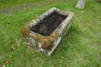 OBLONG GRANITE TROUGH/PLANTER - 9