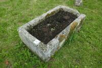 OBLONG GRANITE TROUGH/PLANTER