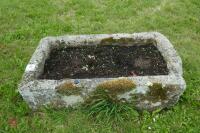 OBLONG GRANITE TROUGH/PLANTER - 2