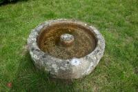 CIRCULAR GRANITE TROUGH/PLANTER - 7