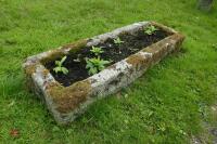 OBLONG GRANITE TROUGH/PLANTER