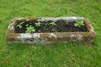 OBLONG GRANITE TROUGH/PLANTER - 3