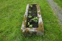 OBLONG GRANITE TROUGH/PLANTER - 5